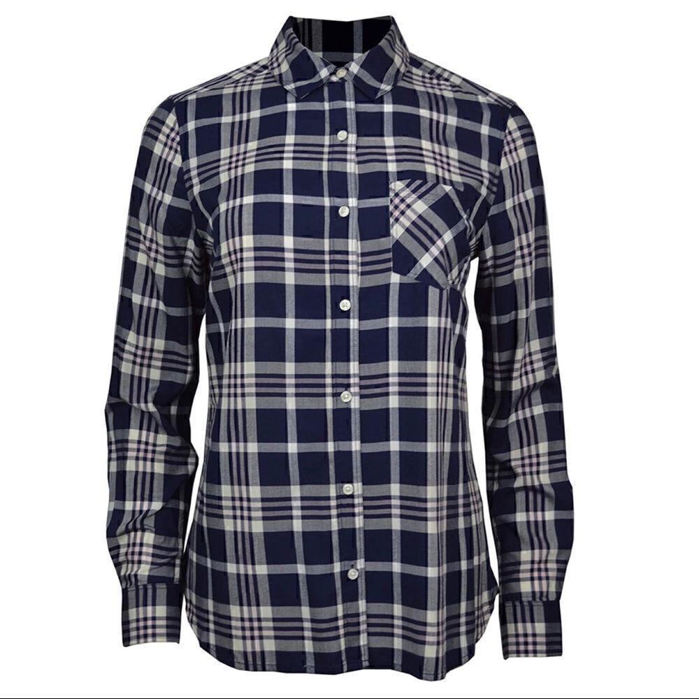 NWT Banana RepublicClassic Fit Plaid Button Down